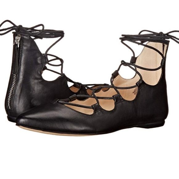nine west lace up flats